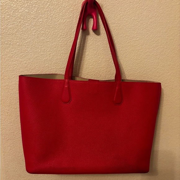 Tory Burch Red Leather Tote Bag - Picture 5 of 10
